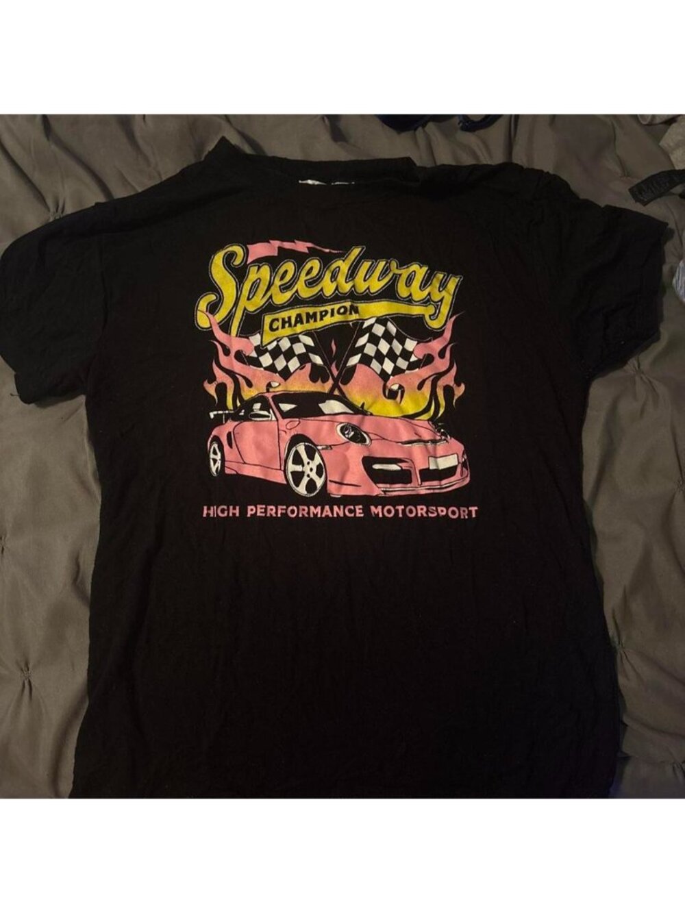 Black & pink racing tee #racing #motorsport #pinkshirt